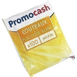 Couteau en plastique blanc jetable PROMOCASH - le paquet de 100